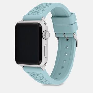 Coach blue iwatch band - new without tags